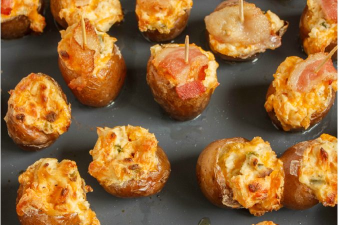 Jalapeño Stuffed Creamer Potato Poppers