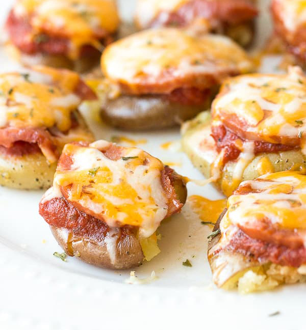 Pizza Smashed Potatoes