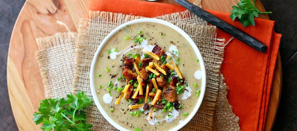 Soupe aux Pommes de Terre au Four Bien Garnie