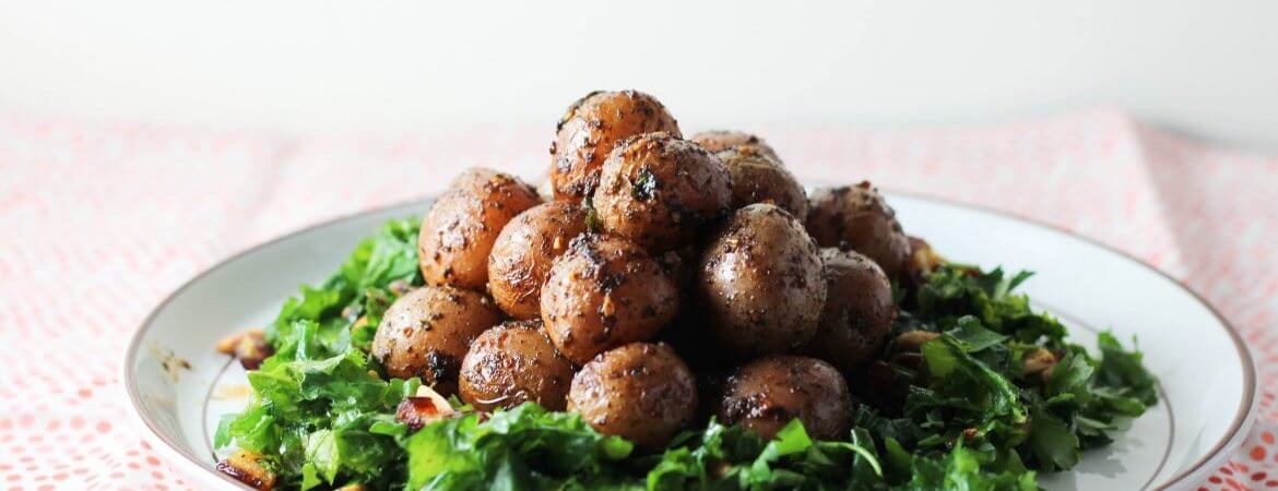 Salade de pommes de terre sucrée-salée