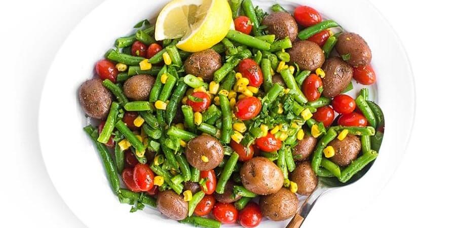 Salade de Pommes de terre Rouges et de Haricots Verts