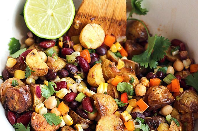 Tex-Mex Three Bean Potato Salad