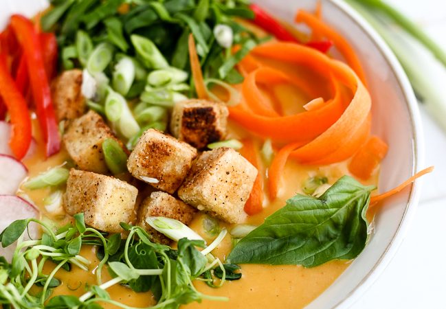 Creamy Vegan Red Coconut Curry Soup