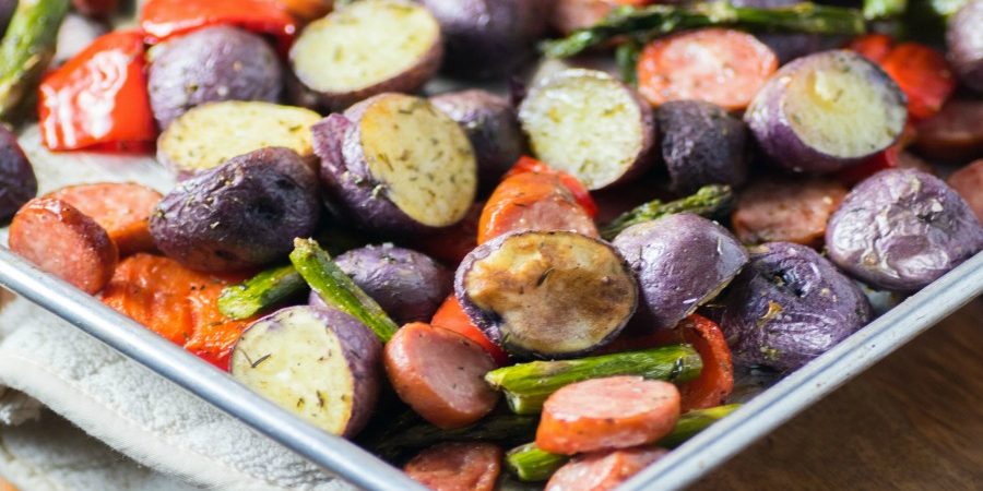 Roasted Sheet Pan Potatoes and Sausage