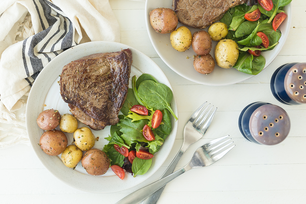 Steak and Potatoes in 20 Minutes