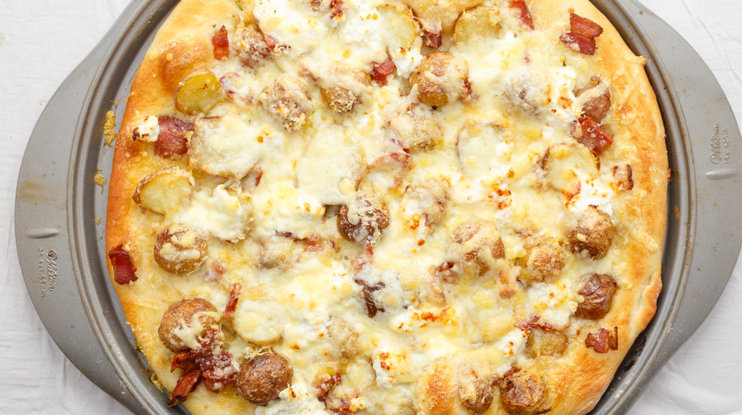 Thin Crust Bacon Potato Pizza