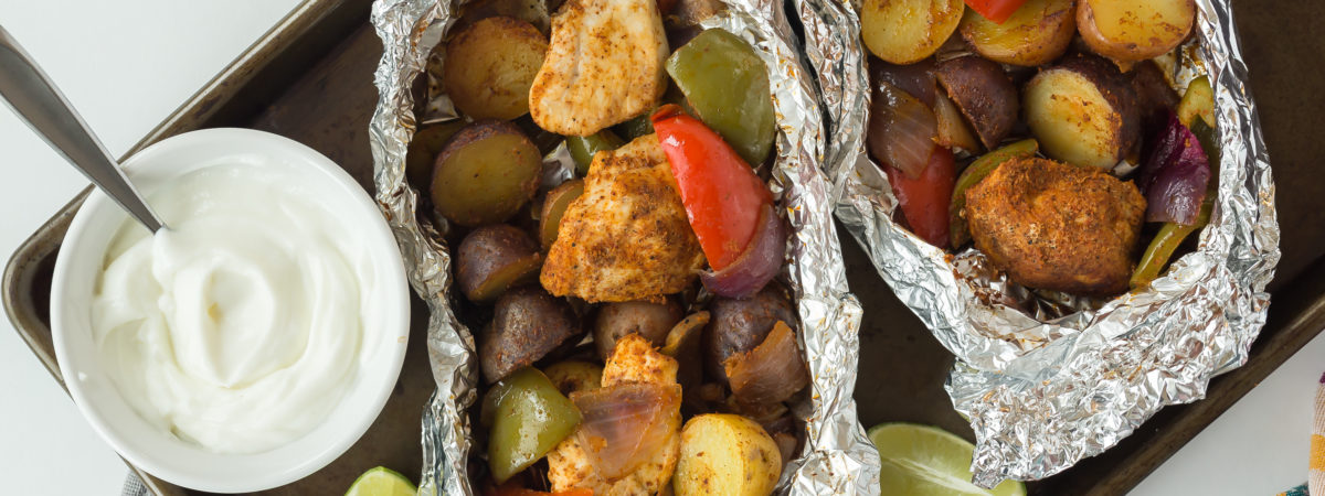 Chicken Fajitas in Foil Packs