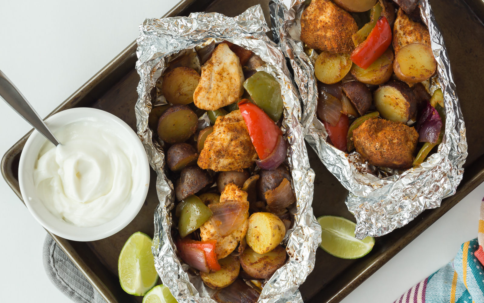 Chicken Fajitas in Foil Packs