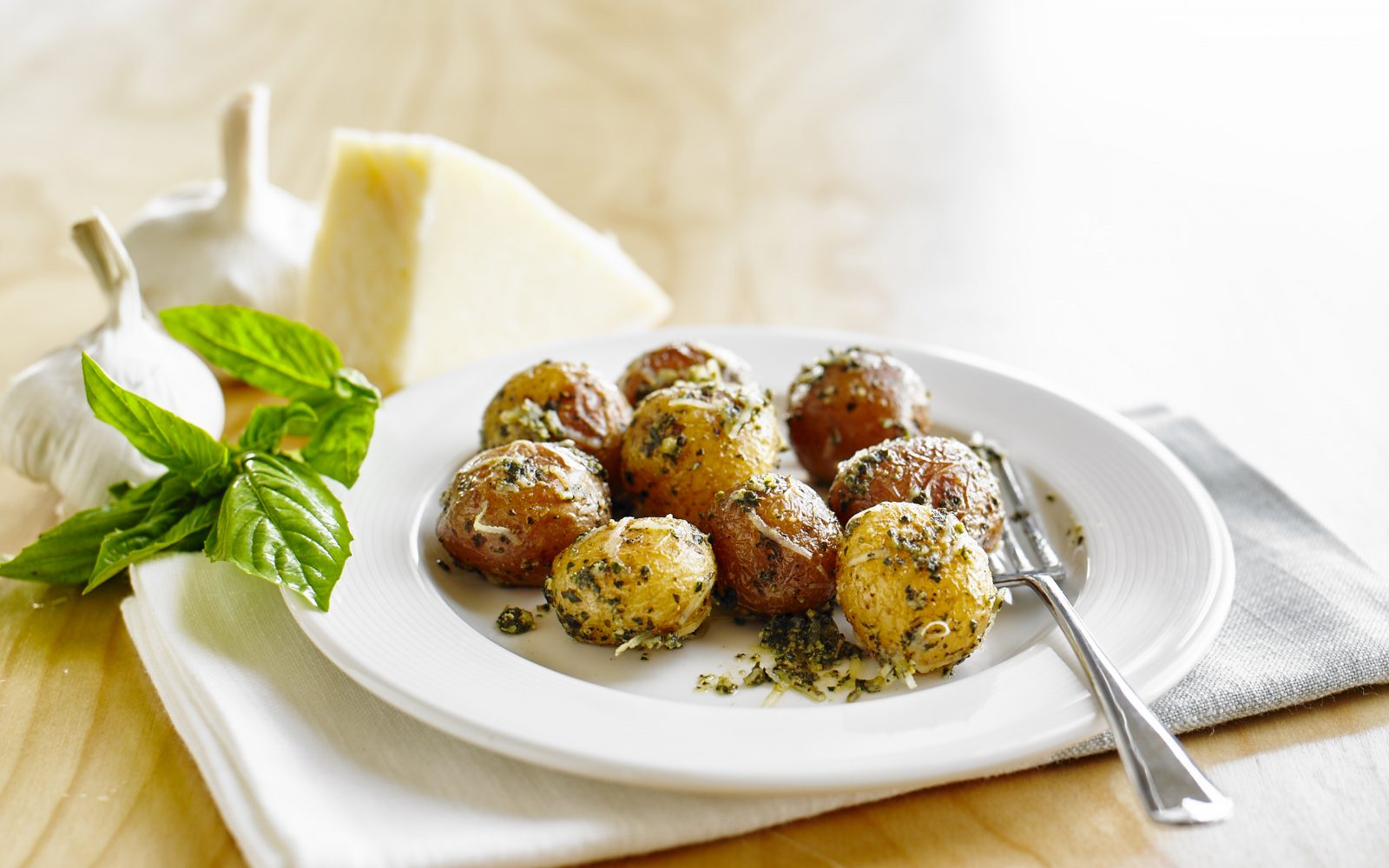 Pesto Parmesan Roasted Potatoes