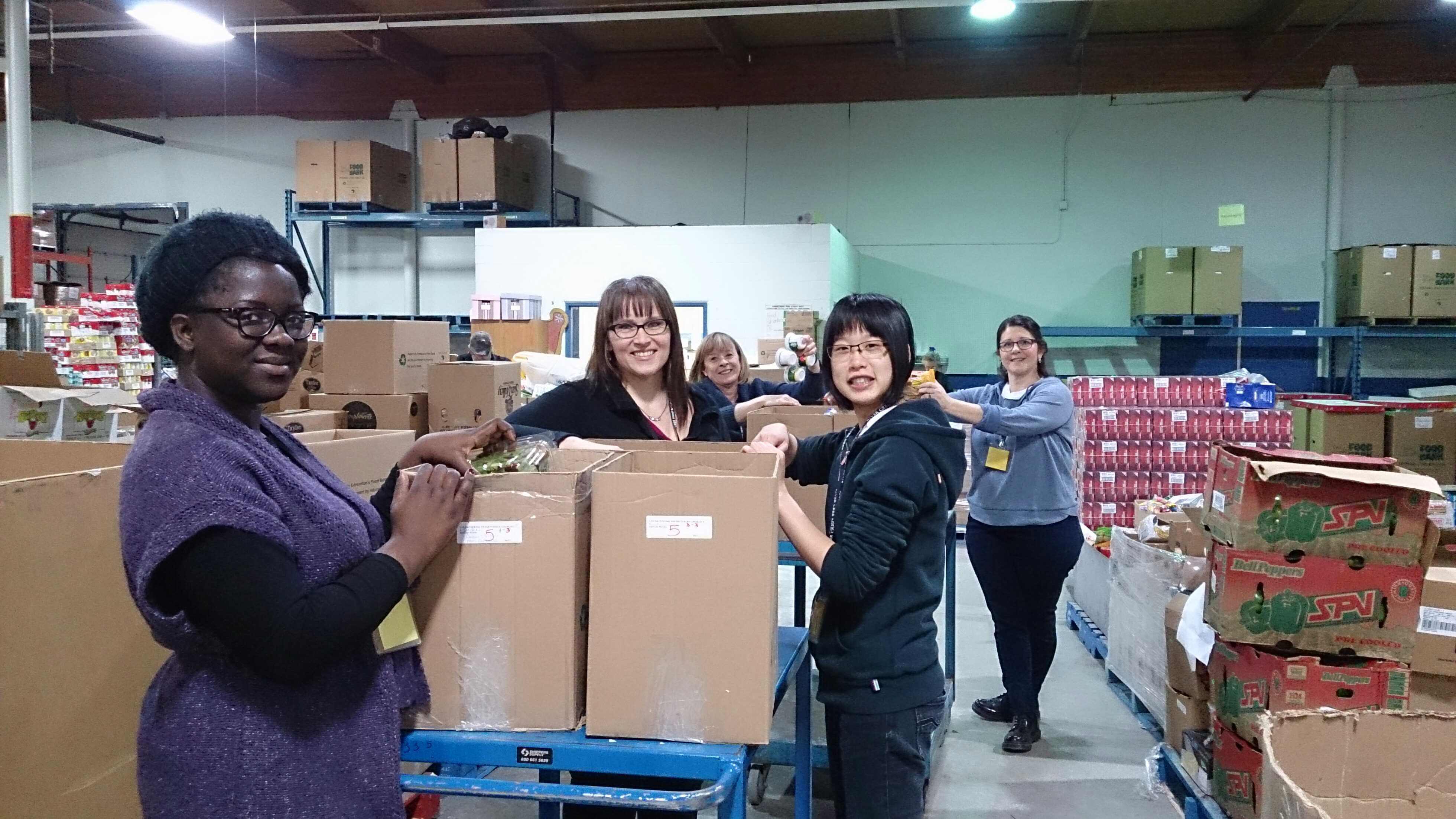 Edmonton Food Bank Volunteering January 2015