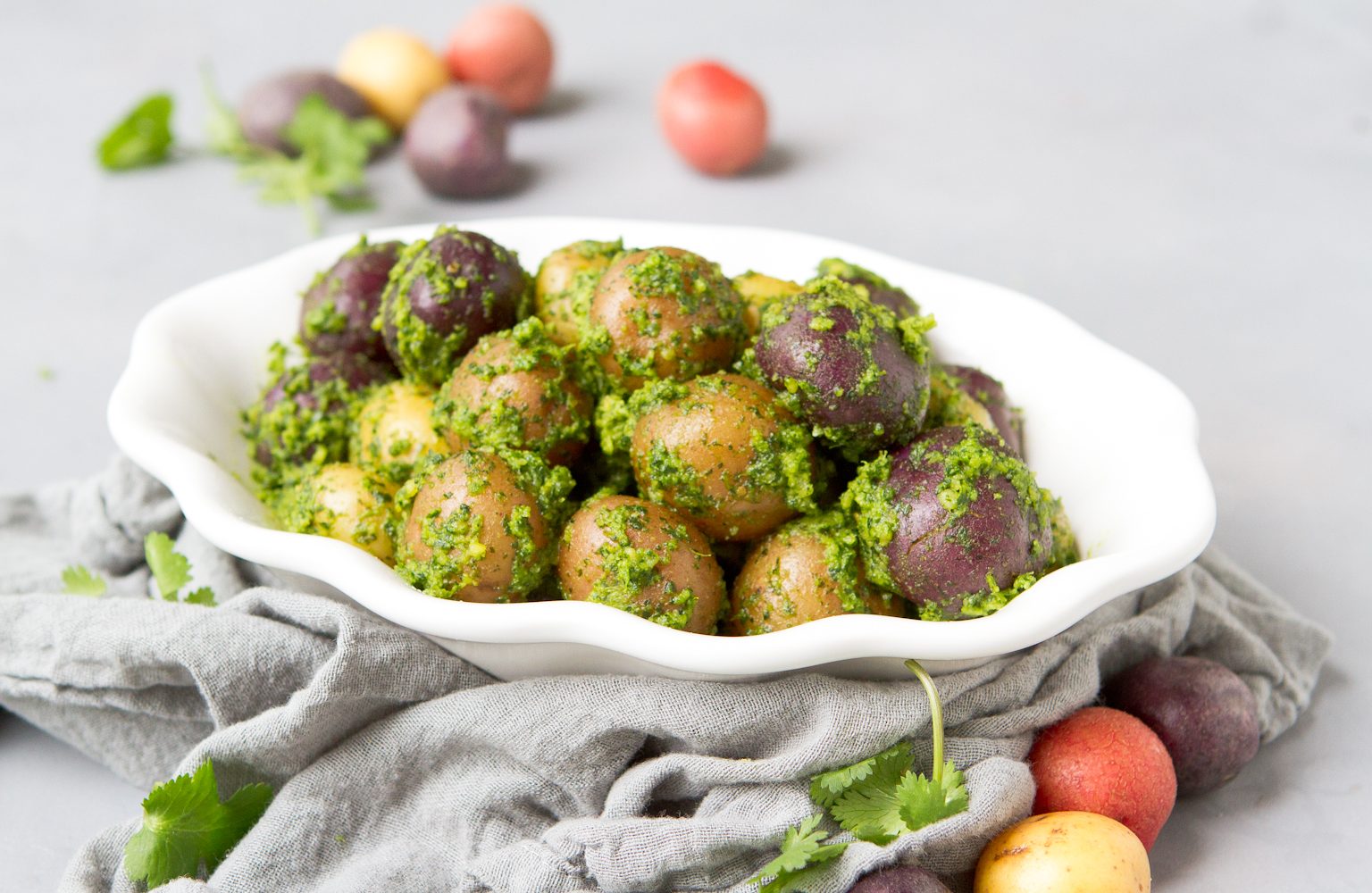 Boiled Cilantro Lime Potatoes