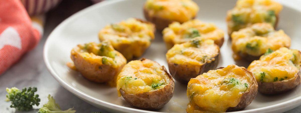 Broccoli Cheddar Twice Baked Potatoes