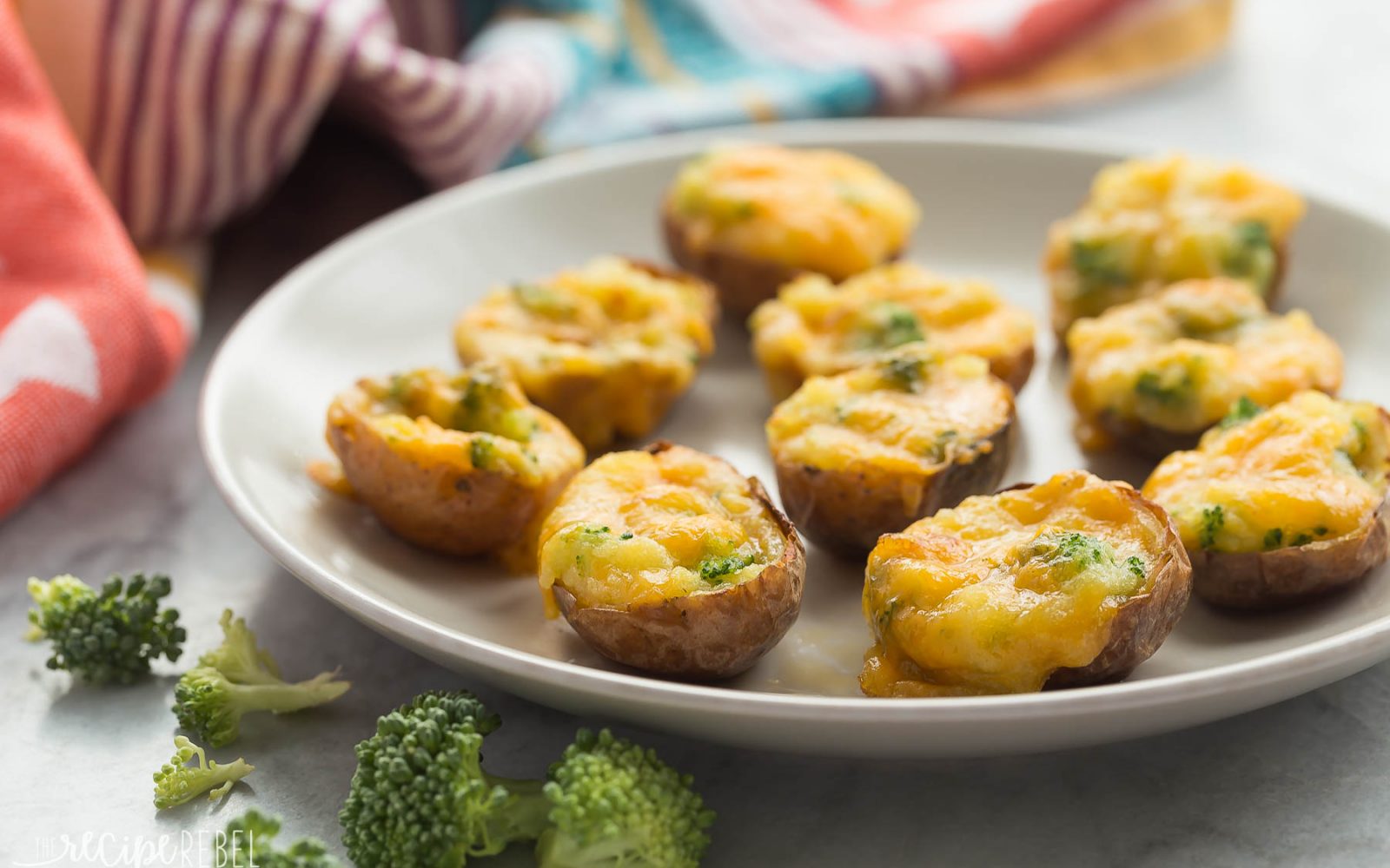 Broccoli Cheddar Twice Baked Potatoes