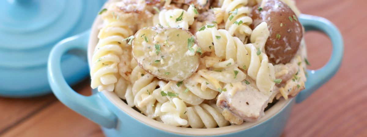 Chicken Bacon Ranch Potato Pasta Salad