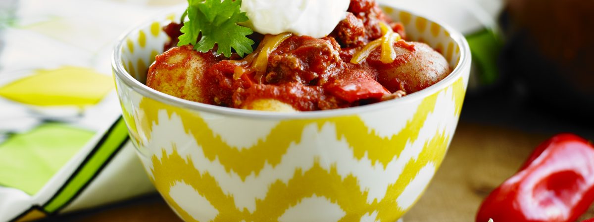 Macho Sombrero Chili Con Carne with Potatoes