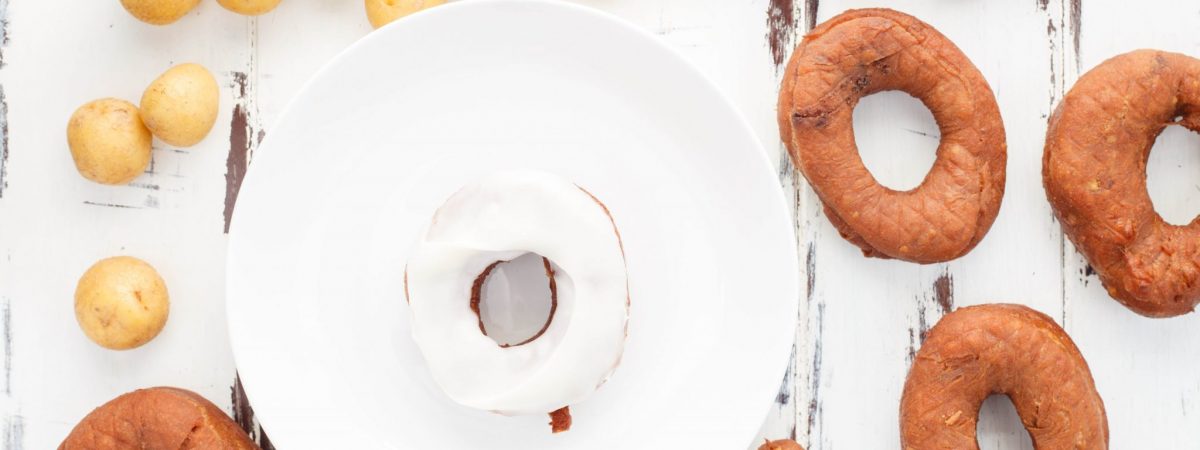 Chocolate Potato Doughnuts