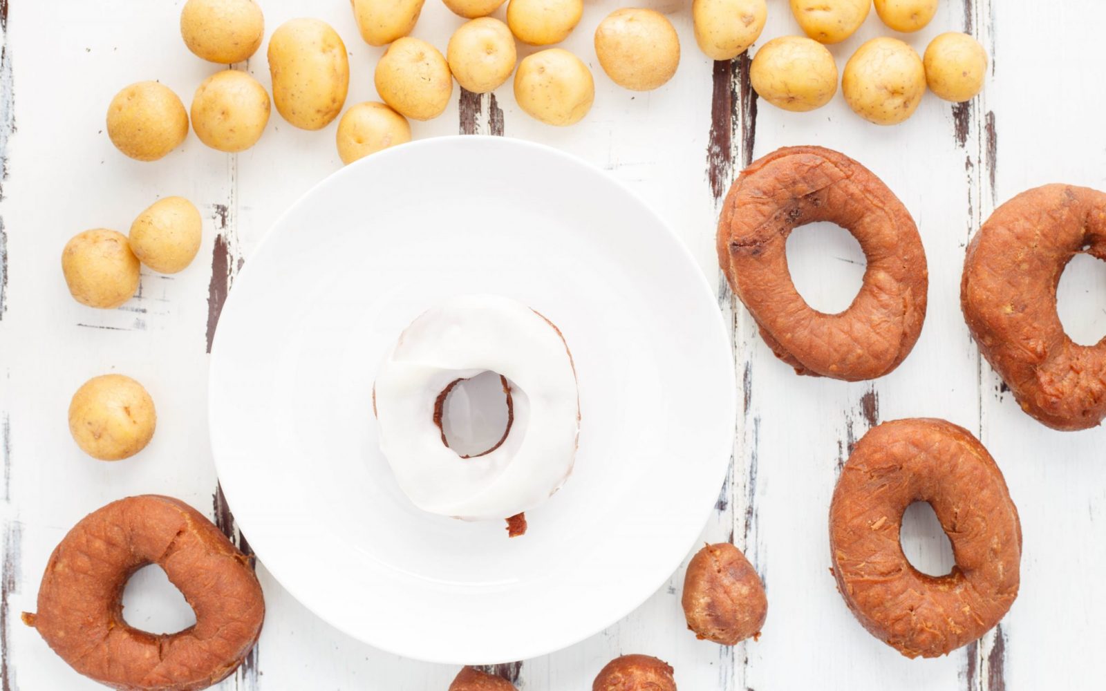 Chocolate Potato Doughnuts