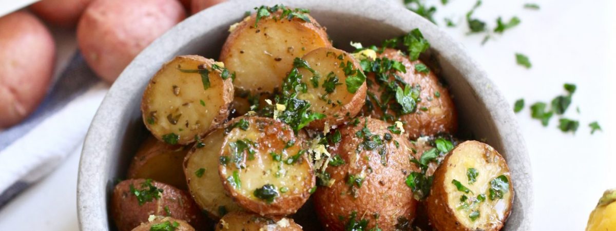 Garlic Potatoes with Parsley