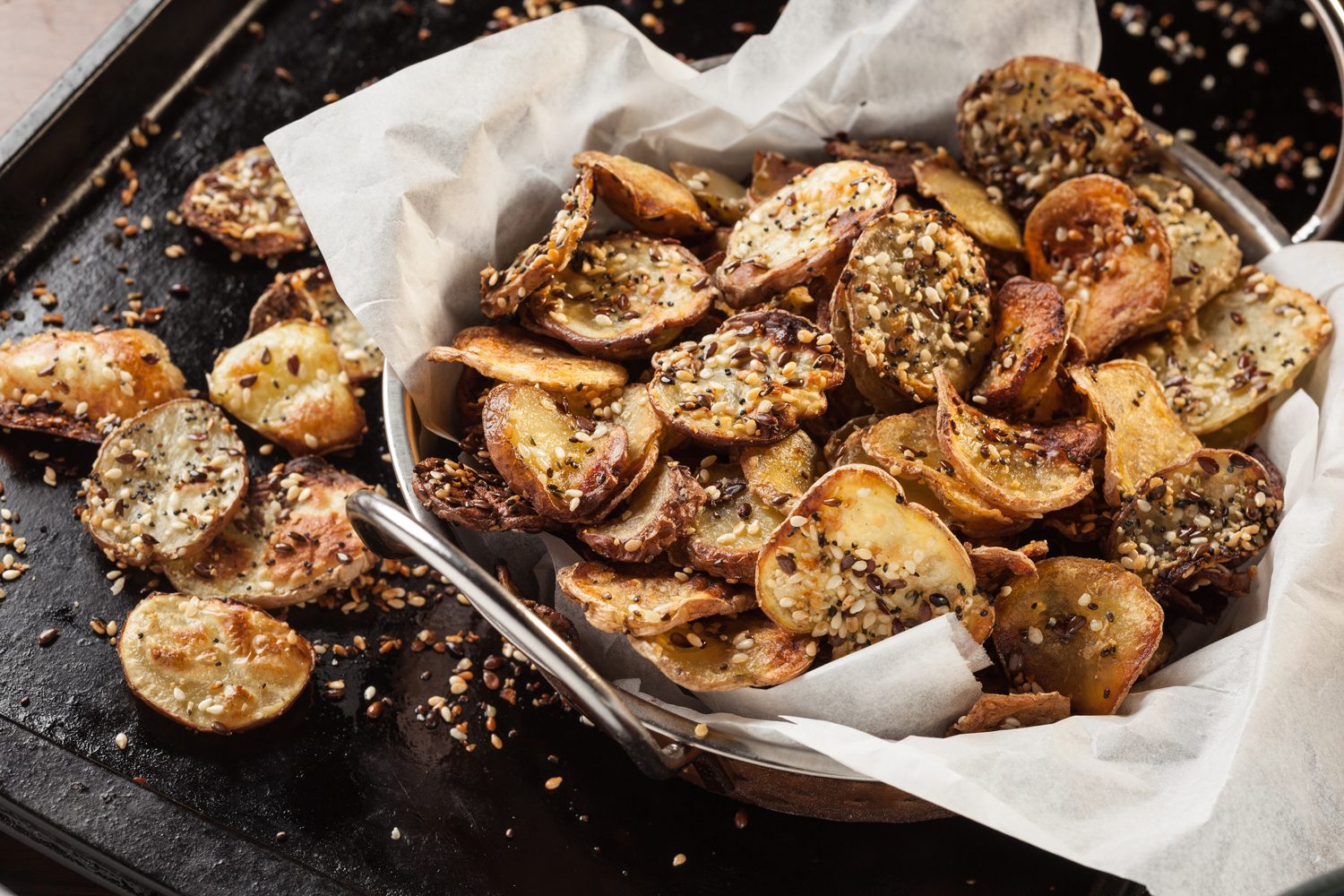 Homemade Potato Chips with Seeds