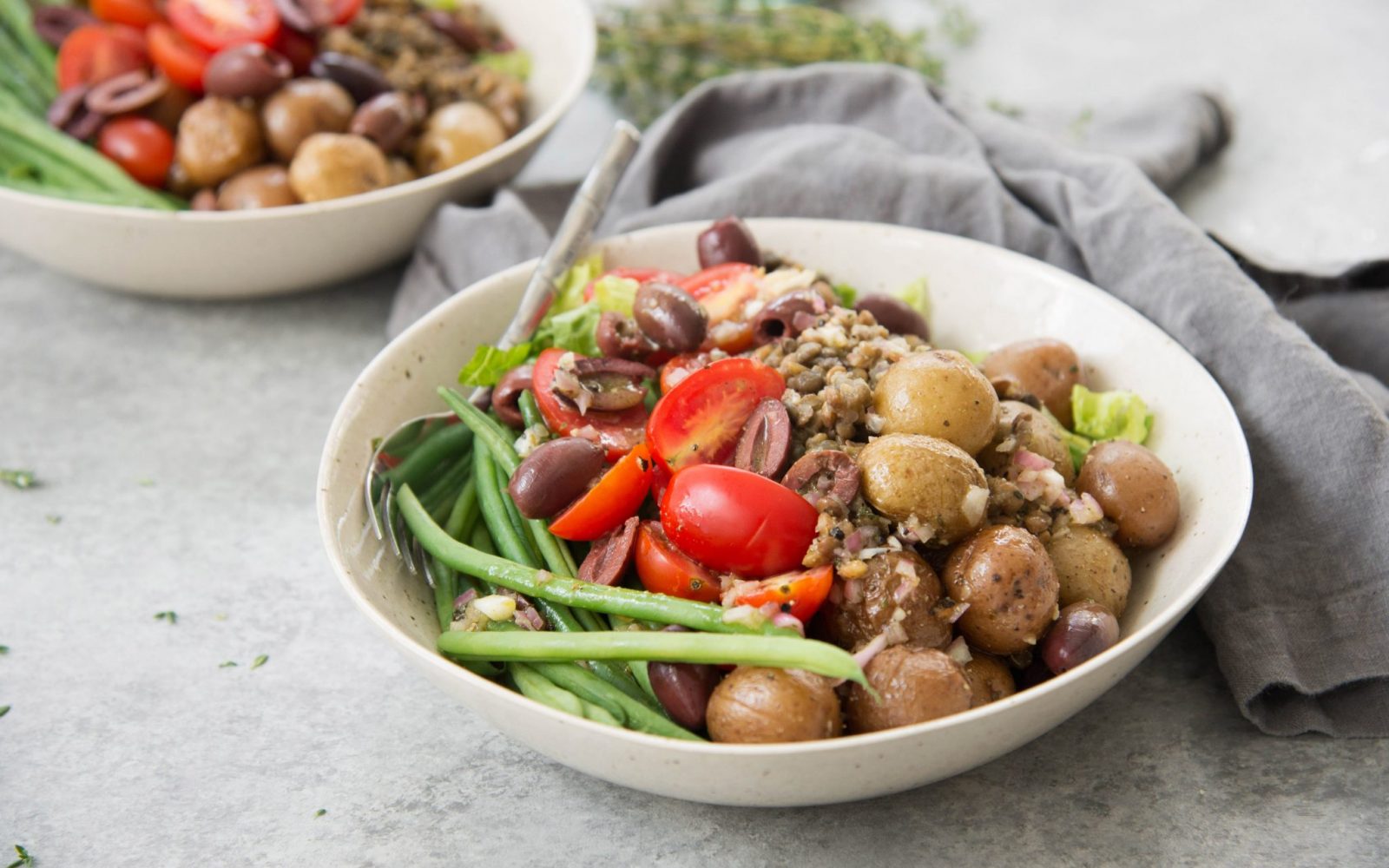 Lentil Niçoise Salad