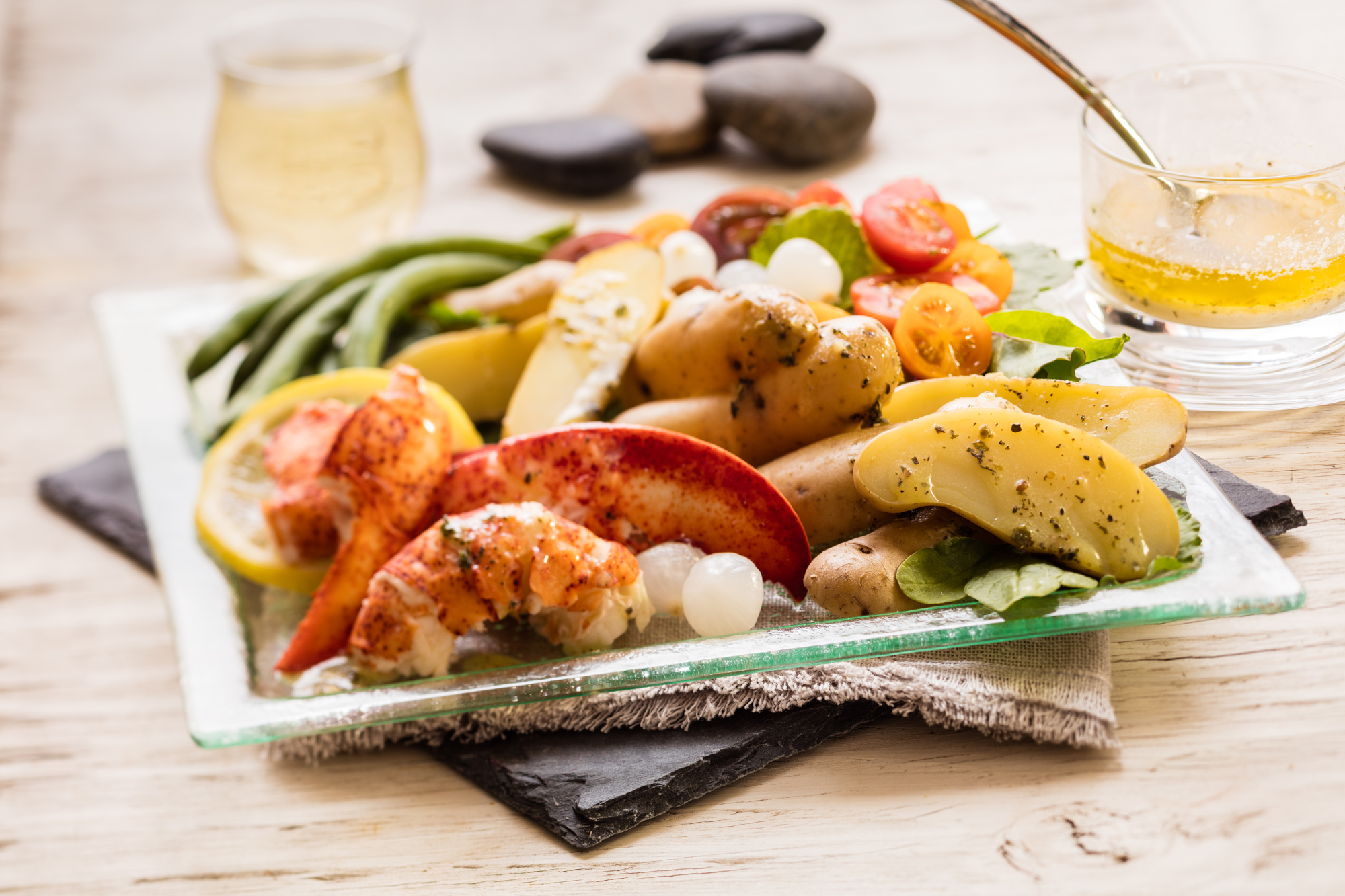 Homard summerside & salade de pommes de terre fingerling