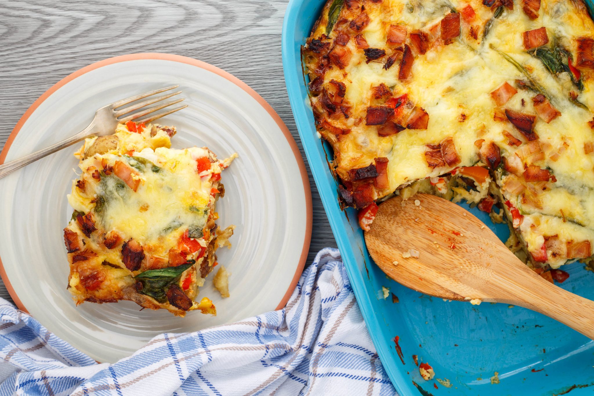 Casserole-déjeuner à préparer la veille