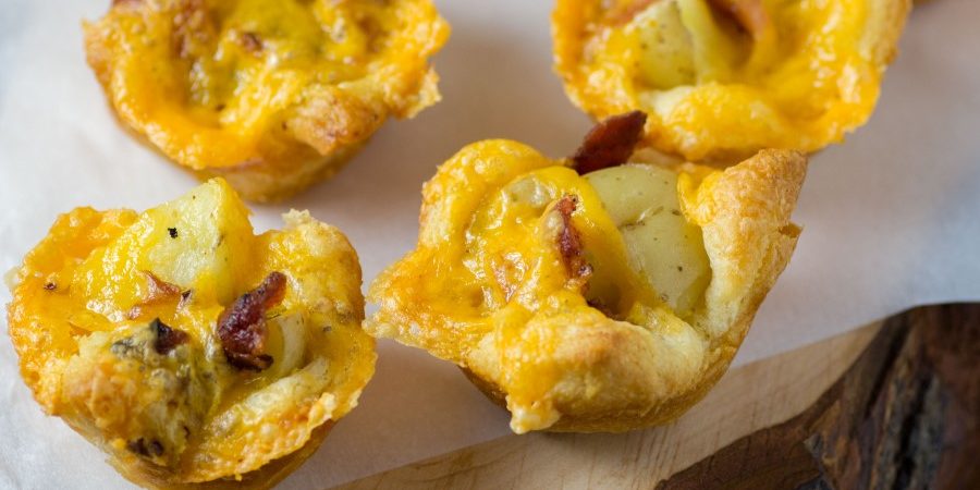 Potato Cheese Bacon Mini Tarts