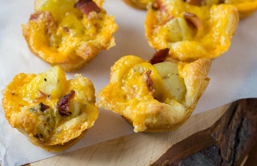 Potato Cheese Bacon Mini Tarts