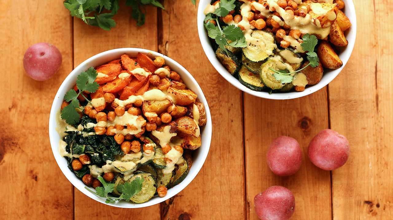 Roasted Potato and Veggie Power Bowl