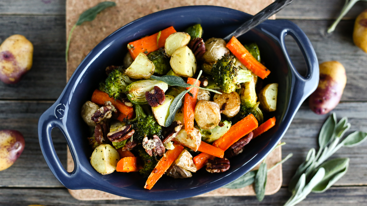 Sage & Garlic Roasted Vegetables with Little Potatoes