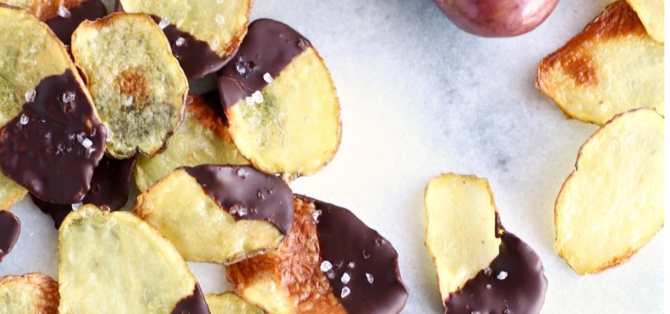 Chocolate Dipped Sea Salt Potato Chips