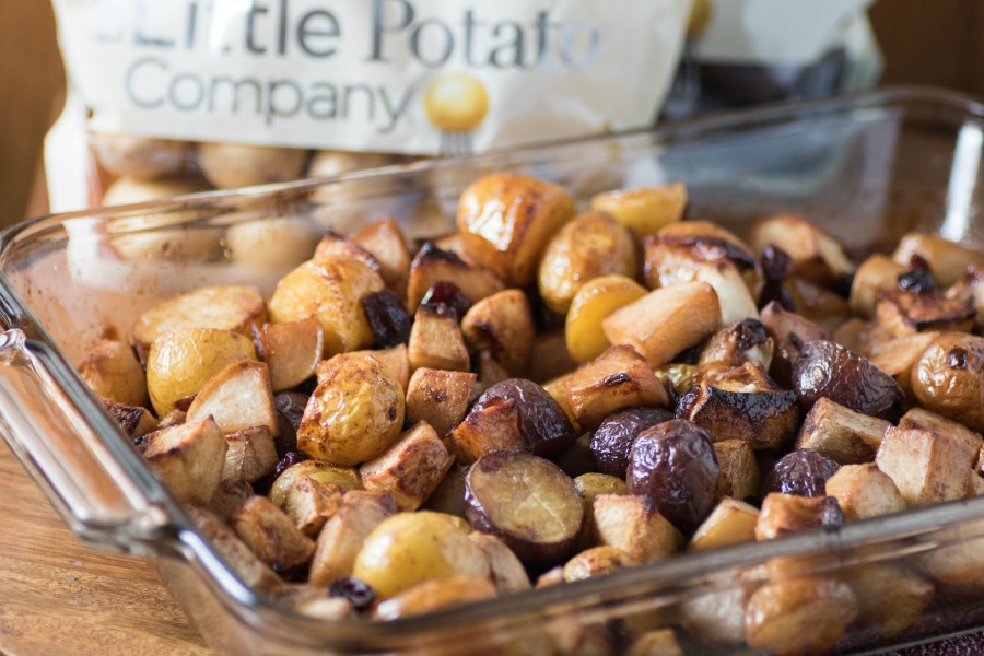 Slow Roasted Potatoes, Turnips, and Apples