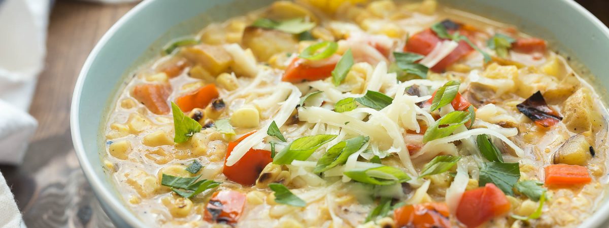 Smoky Southwestern Potato and Corn Chowder