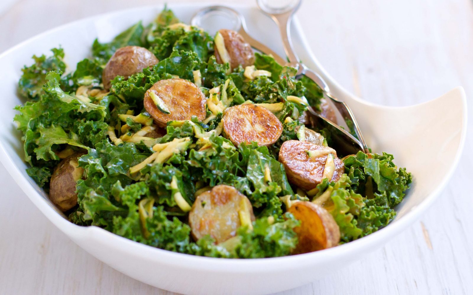 Thai Roasted Potato Kale Salad