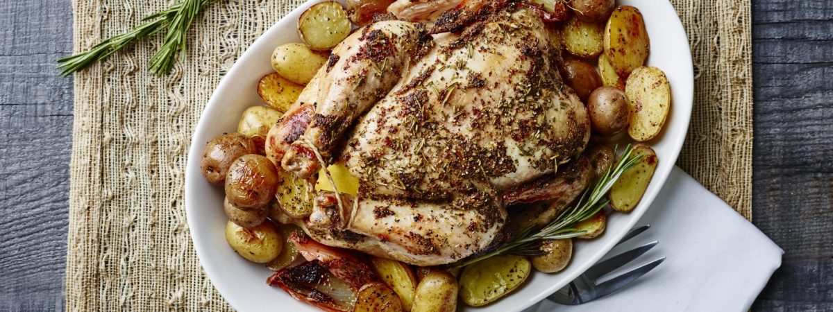 Weekend Roast Chicken and Potatoes