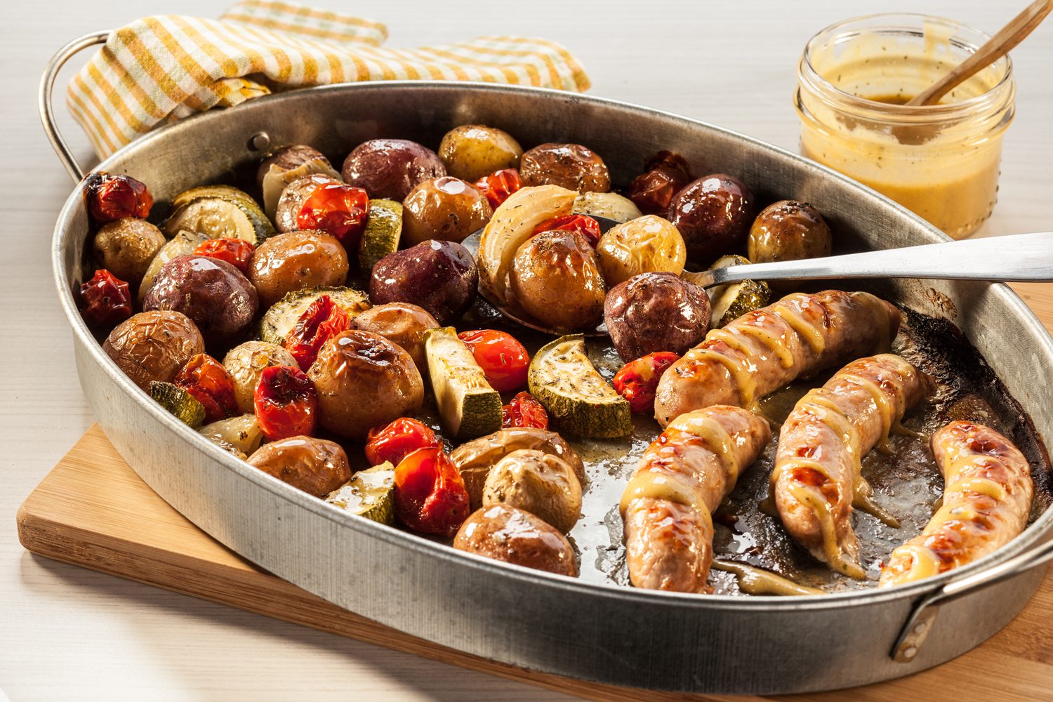 Little Potato Maple Glazed Sausage Sheet Pan Dinner