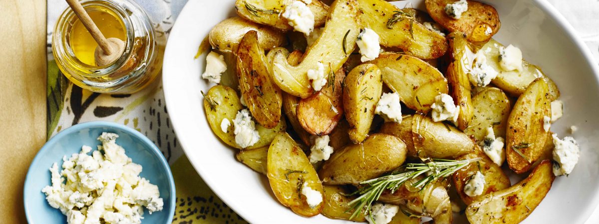 Gorgonzola and Honey Roasted Potatoes