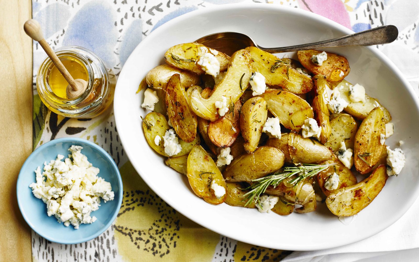 Gorgonzola and Honey Roasted Potatoes