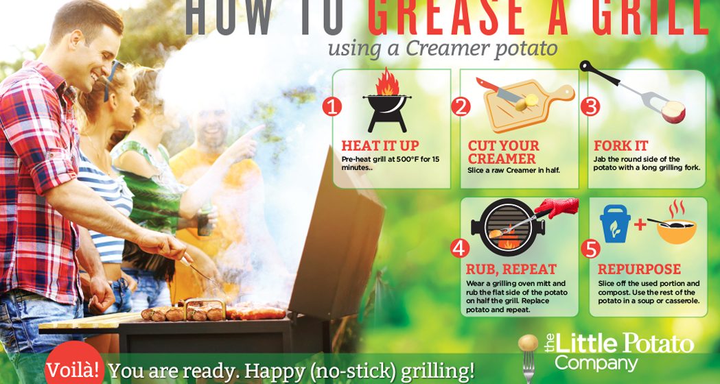 Secret to a no-stick grill (hint: potato!)