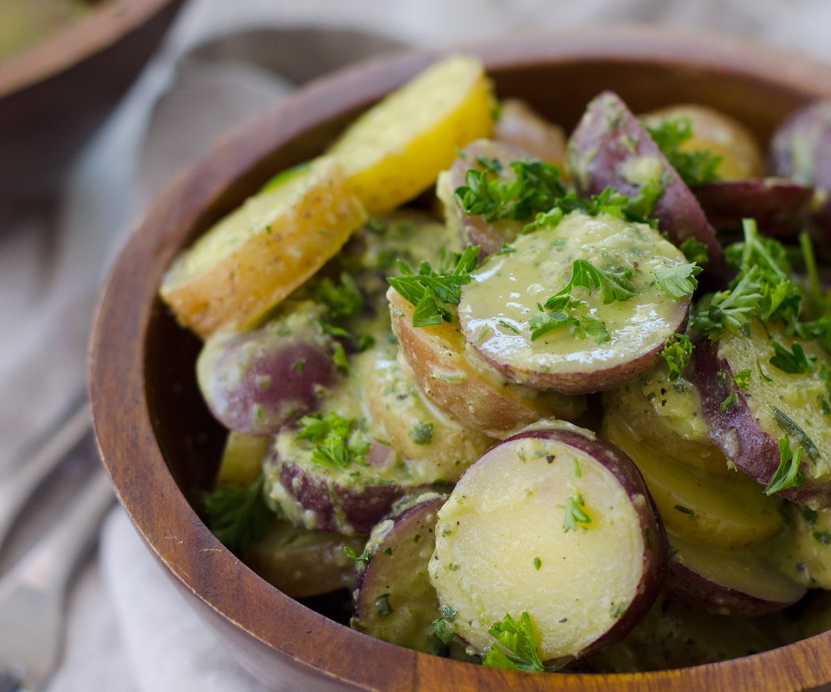 Red, White, and Blue Potato Salad