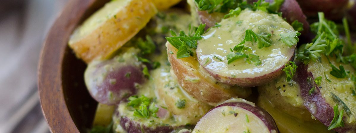 Red, White, and Blue Potato Salad