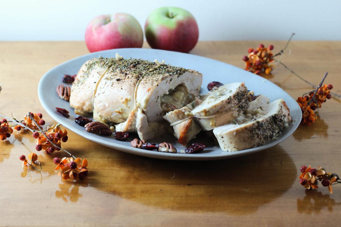 Turkey Pinwheels with Potatoes, Cheddar, and Apples