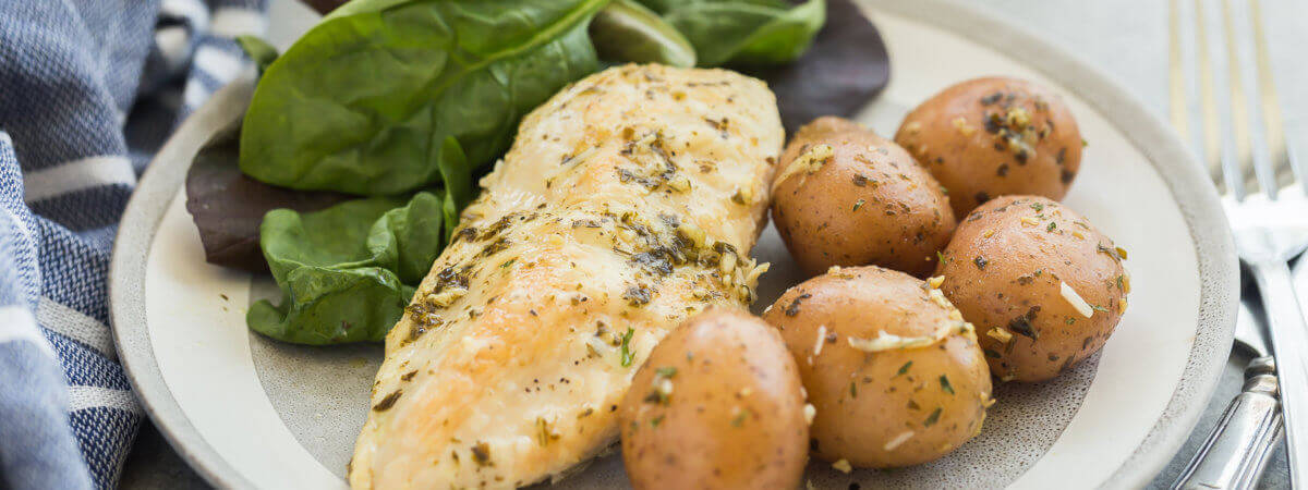 Pesto Parmesan Instant Pot Chicken and Potatoes