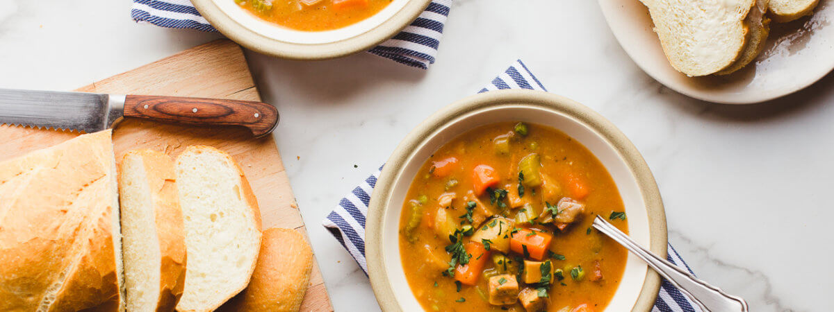 Instant Pot Vegan Tofu and Little Potato Stew