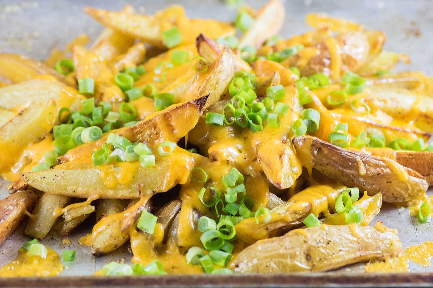 Frites maison au fromage pour déjeuner