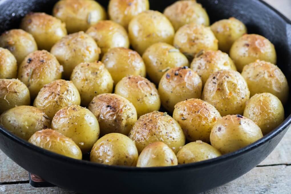 Garlic Rosemary Fondant Potatoes