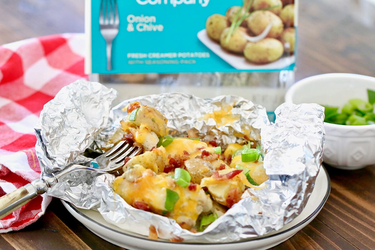 Chicken and Potato Foil Packs