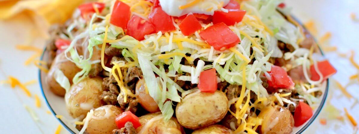 Easy Grilled Taco Potatoes