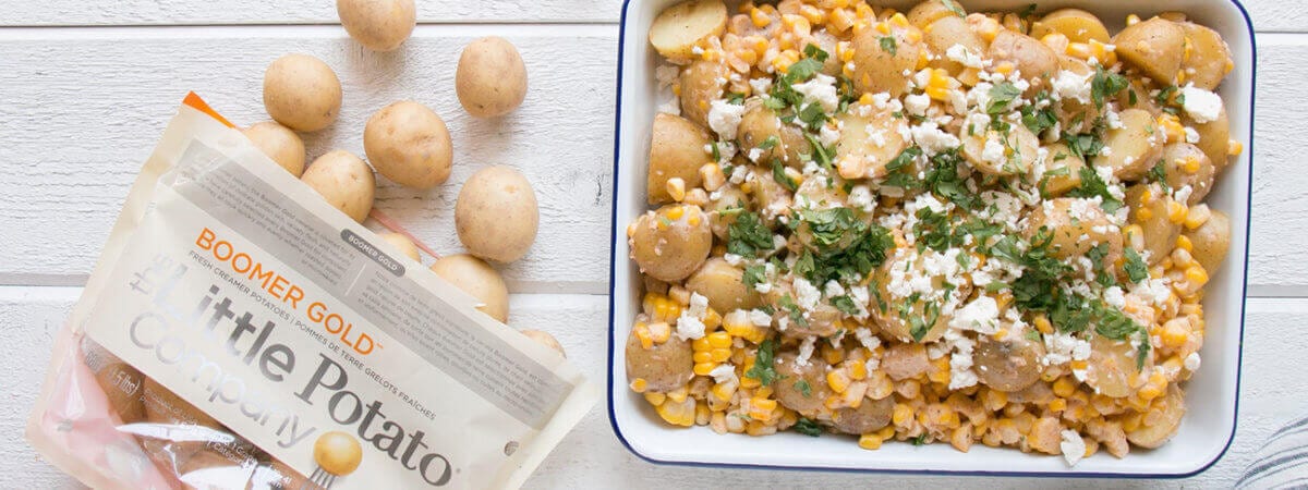 Salade de pommes de terre et d’épis de maïs mexicains