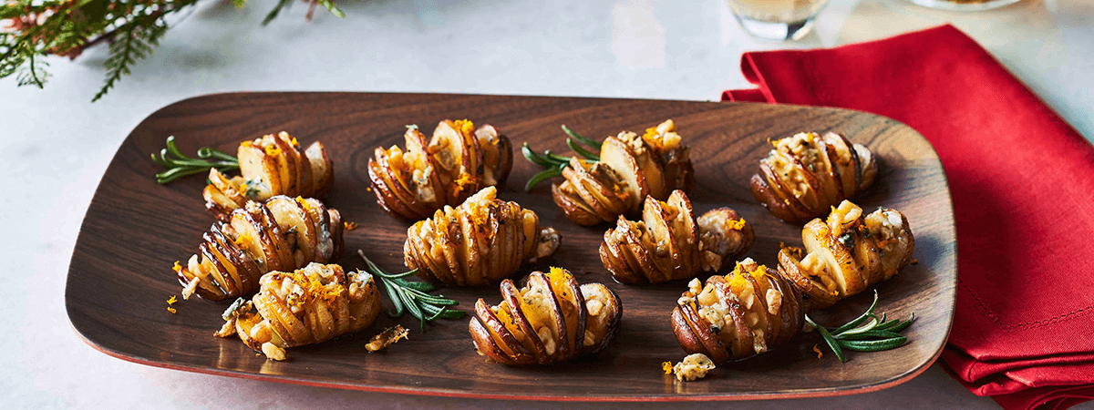 Little Holiday Hasselback Potatoes